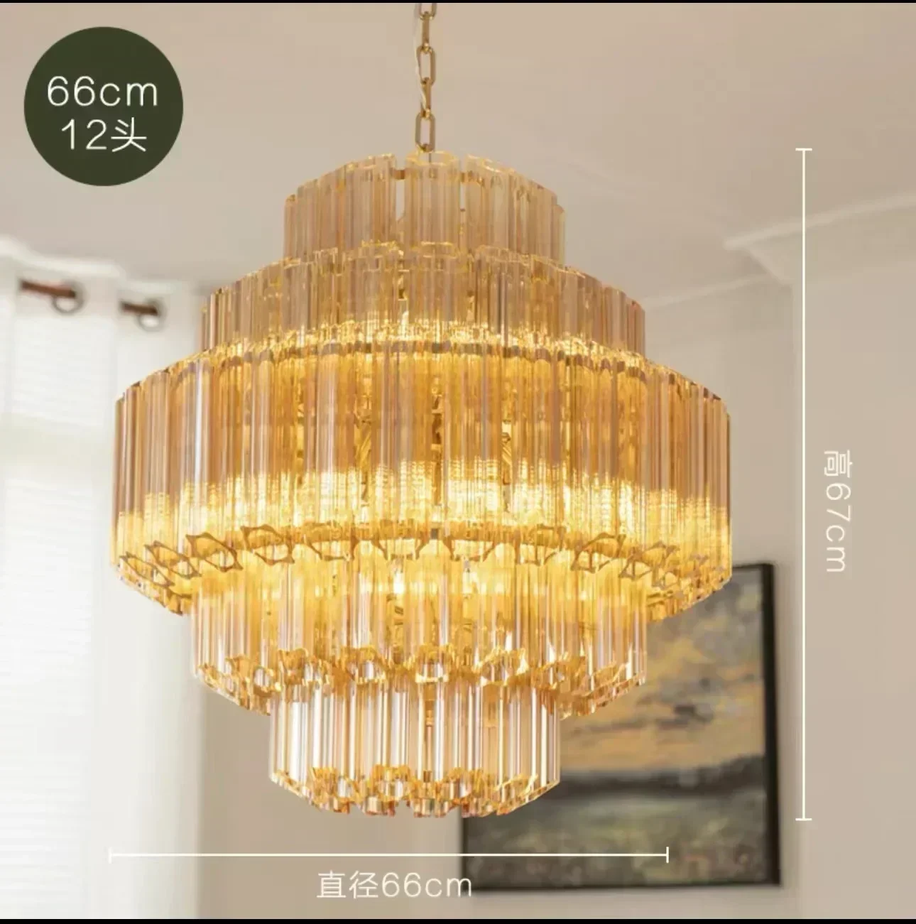 lustre-doré-élégant