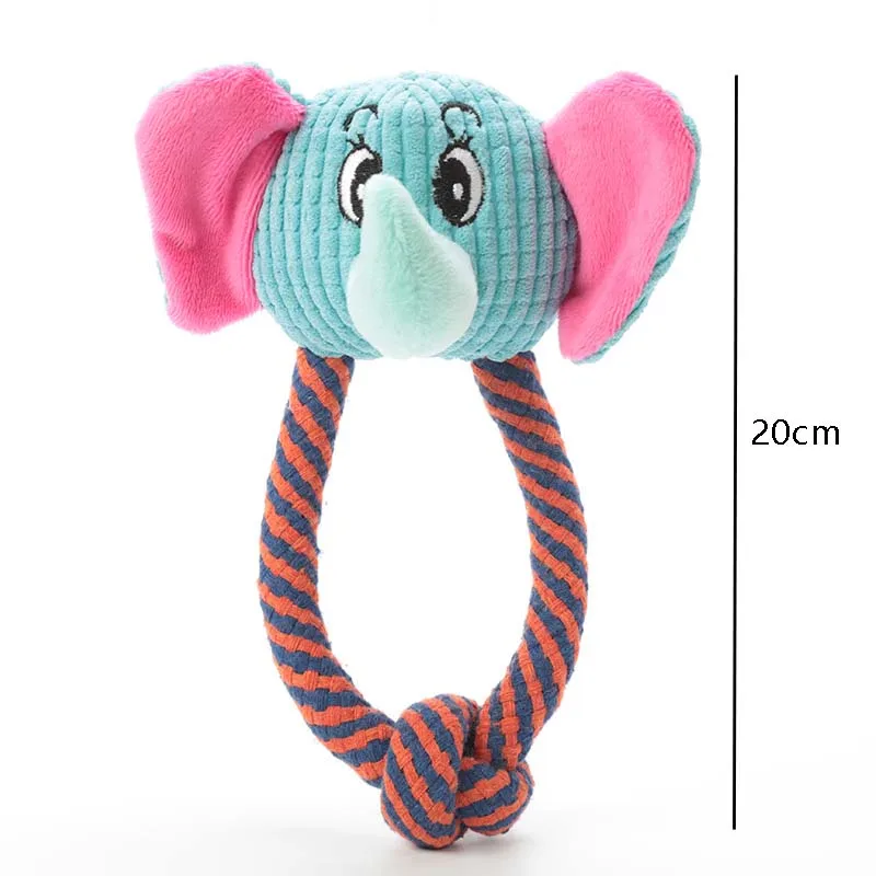 jouet éléphant corde chien