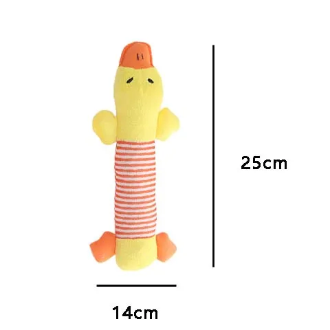 doudou canard rayé jaune